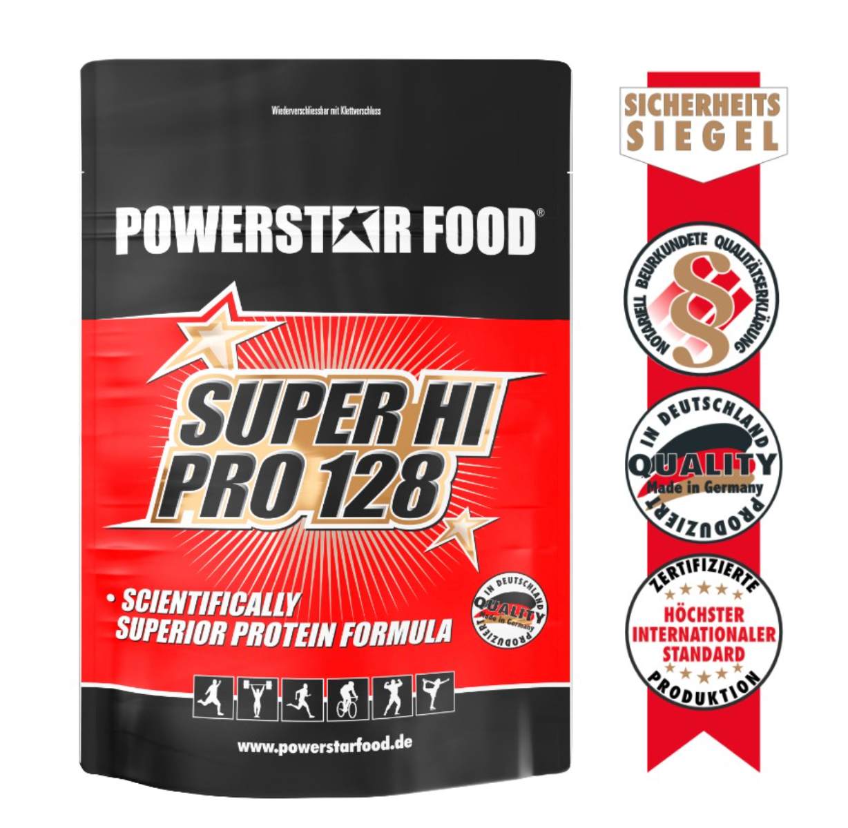 SUPER HI PRO 128 - Mehrkomponenten Protein - Powerstar Food