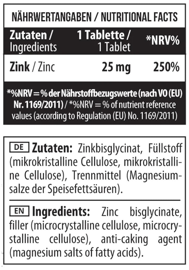 MST - Zinc Chelate Bisglycinate - 90 Tabletten