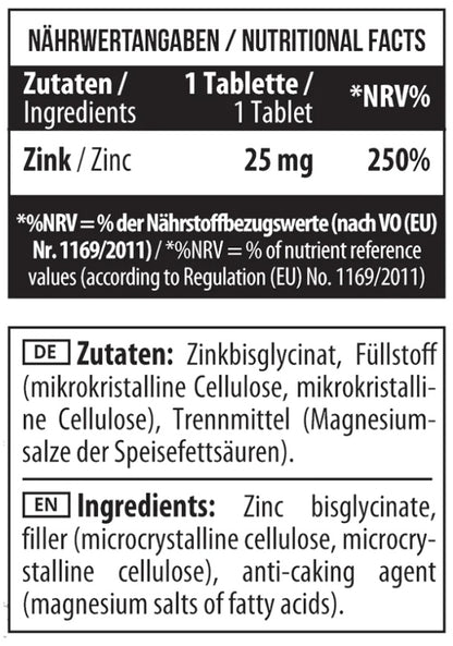 MST - Zinc Chelate Bisglycinate - 90 Tabletten