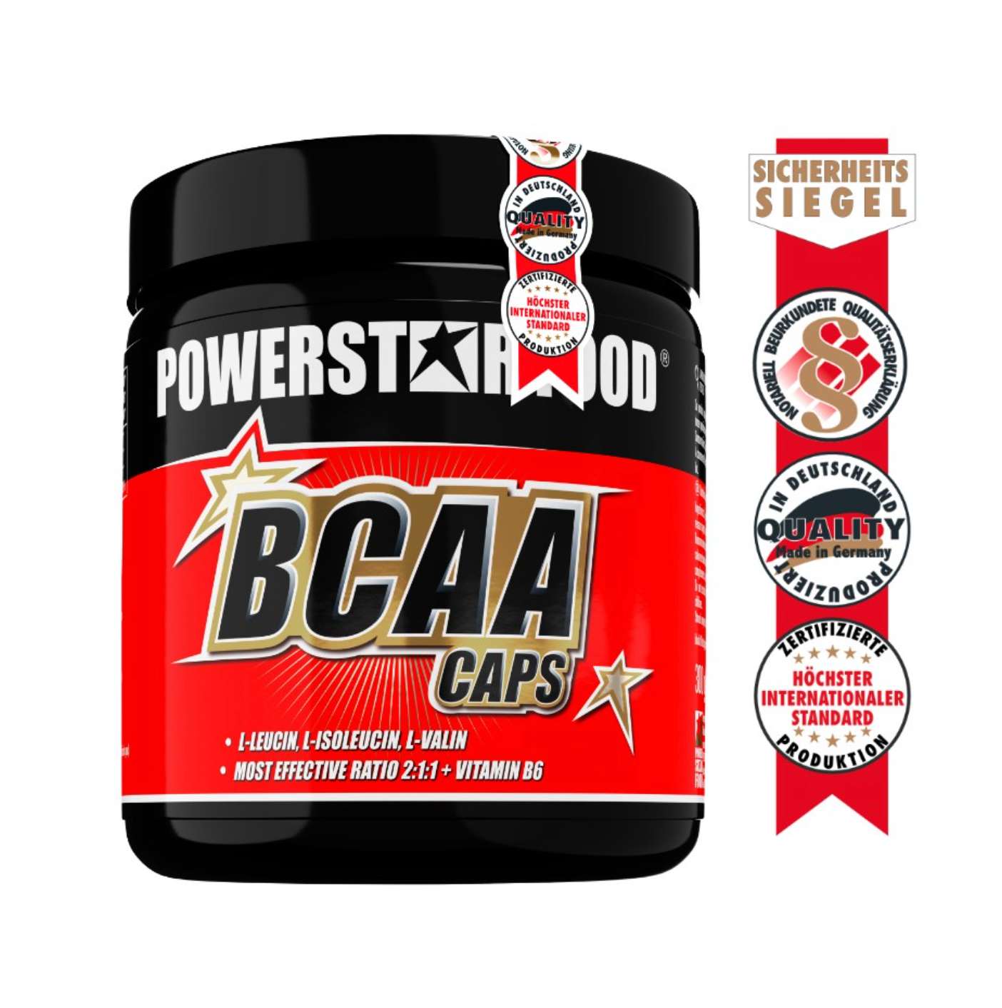 Powerstar Food - BCAA CAPS - 300 Kapseln