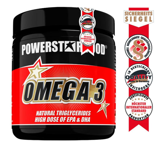 Powerstar Food - Omega 3 Fettsäuren - 200 Kapseln