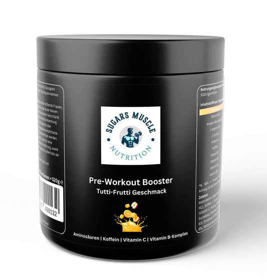 Pre-Workout Booster - Sugars Muscle Nutrition - Tutti Frutti