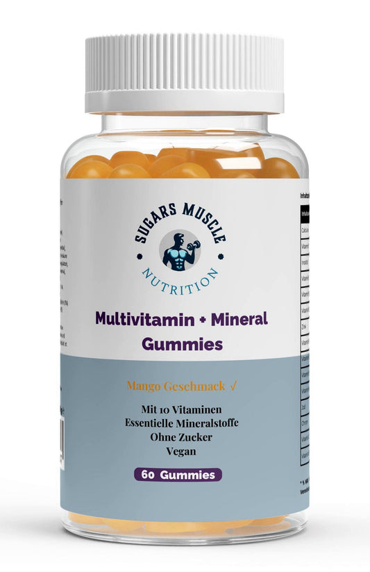 Multivitamin + Mineral  Gummies , Mango - Sugars Muscle Nutrition